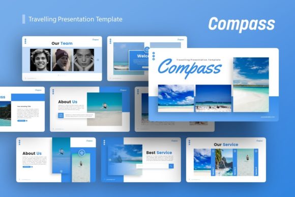 Compass Presentation Template: Versatile Design