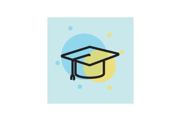 Enhancing Educational Design with Flat Icon - Education Toga