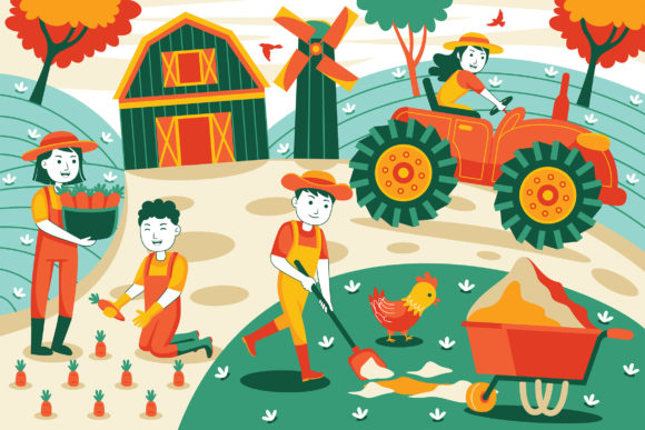 Evaluating Agriculture Vector Illustration 01 for Professional Design Projects