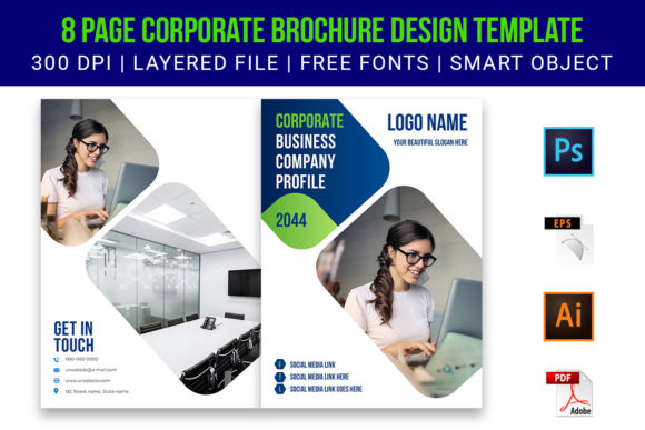 Exploring the 8 Page Minimal Business Brochure Design for Versatile Corporate Needs