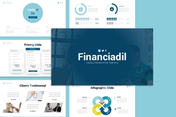 Financeadil Finance Presentation: A Versatile Template for Modern Business Communication