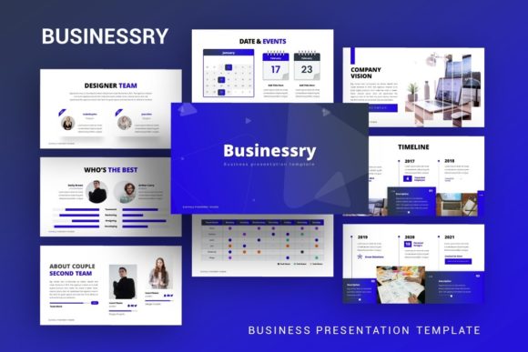 Presentation Template - Businessry: A Practical Asset for Modern Communicators