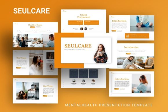 Presentation Template - Seulcare: A Comprehensive Guide to Visual Mental Health Communication